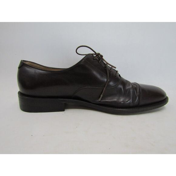 Salvatore Ferragamo Mens Size 10.5 EE Brown Leather Oxford Dress Shoes main image 7